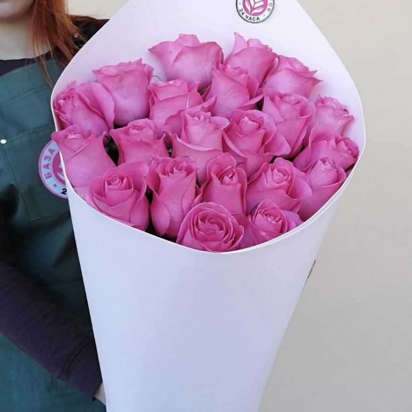 Букеты из розовых роз 70 см (Эквадор) №   9152e