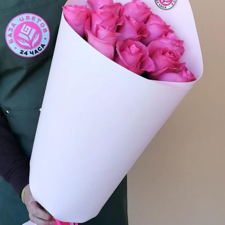 Букеты из розовых роз 70 см (Эквадор) №   9152e