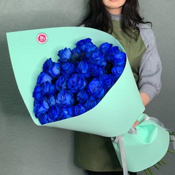 Композиция из синих роз (Эквадор) 70 см