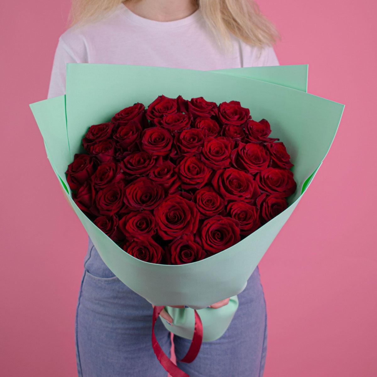 Розы Эквадор 40 см (Красный)